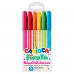 "Carioca" Набор шариковых ручек Fiorella d 1 мм 1 мм 6 цв. 6 шт. 42774 цвет чернил: ассорти