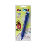 "Carioca" Ручка шариковая автоматическая 10 в 1 1 мм 10 цв. 41501 Fluo цвет чернил: многоцветные