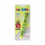 "Carioca" Ручка шариковая автоматическая 10 в 1 1 мм 10 цв. 41501 Fluo цвет чернил: многоцветные