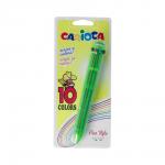 "Carioca" Ручка шариковая автоматическая 10 в 1 1 мм 10 цв. 41501 Fluo цвет чернил: многоцветные