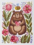 "Klart" набор для вышивания 8-542 "Медвежонок с пчелами"