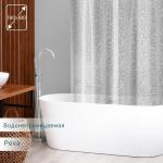 Штора для ванной SAVANNA «Геометрия», 180?180 см, PEVA, белая