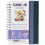 "Canson" MIX MEDIA Скетчбук A5 300  г/м2 на спирали 28 л.