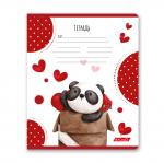 "Светоч" 12ТЕТк-003 Тетрадь ученическая школьная, выборочный лак, A5 12 л. на скобе 65 г/кв.м , белизна 100 \% 25 шт. клетка