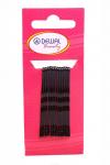 Dewal Beauty Невидимки для волос N-12BLACK, волна, 50 мм, черный, 12 шт. KRISTALLER, 1117354