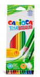 "Carioca" "Tita Erasable" Карандаши цветные пластиковые заточенный 12 цв.