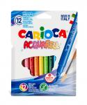 "Carioca" Фломастеры акварельные Acquarell, наконечник-кисть 12 цв