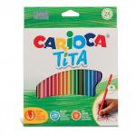 "Carioca" "Tita" Карандаши цветные пластиковые заточенный 24 цв.