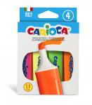 "Carioca" Набор текстовыделителей  "Memolight" 5 мм 4 цв. перо скошенное