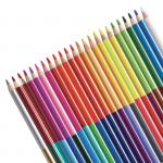 "Carioca" Карандаши двусторонние трехгранные BiColor Triangular заточенные заточенный 48 цв. 24 шт.