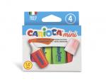 "Carioca" Набор текстовыделителей МИНИ "Memolight" 5мм 4 цв. 4 шт. перо скошенное