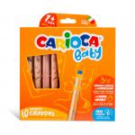 "Carioca" Набор мелков Baby 3IN1 10 цв. , 10 шт