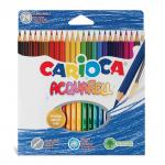 "Carioca" Карандаши цветные акварельные заточенный 24 цв.