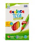 "Carioca" "Tita Maxi" Карандаши цветные утолщенные пластиковые трехгранные заточенный 12 цв.
