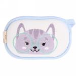 Губка для тела махровая детская Happy baby - Котёнок Оливер , 13*8,5 см (зип пакет и наклейка Ultramarine)?