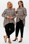 Блуза Kivviwear 430601 Черно-бежевый