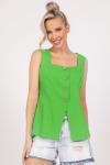 Жилет Мей (лён/ярко-зелёный)