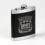 Подарочный набор «100 % Мужик»: фляжка 540 мл, 4 стопки, воронка