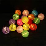 INBLOOM Гирлянда на солн.батарее Китайский фонарь, 7м, 20LED, шамп, 2 реж, ПВХ зел, 1.2V600mAh