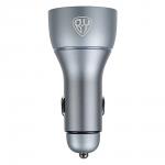 BY Зарядное устройство в авто с подсветкой 12/24 В, 100 Вт QC, PD 2*Type-c/USB-A, алюминий, пластик