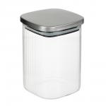VETTA Рельеф Банка для хранения с металлической крышкой 1000мл, 14х10см, стекло