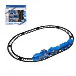 ИГРОЛЕНД Железная дорога "Грузовой поезд", движение, 1хАА, пластик, 25х25х4 см, 4 дизайна