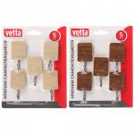 VETTA Крючки самоклеящиеся, 5 шт, принт под "Дерево", металл, PS, 2 цвета