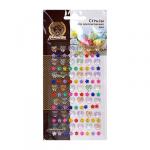 Стразы для декорирования яиц, 105 шт страз, лист 8,5*15,5 см MARMITON (отгрузка кратно 24 шт.)/576/24