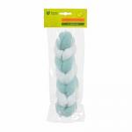 Мочалка для душа, косичка 50 г, 22х5 см (42х5 см с ручками), soft, 5 цветов, для бани и сауны "Банные штучки"/ 30