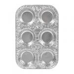 Набор алюминиевых форм, 6 ячеек, 3 шт, 25*16,5*3,5 см, серебро MARMITON