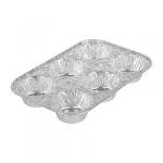 Набор алюминиевых форм, 6 ячеек, 3 шт, 25*16,5*3,5 см, серебро MARMITON