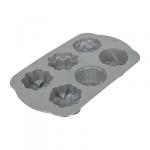 Форма силиконовая цветочки, 6 ячеек, 29*17,5*3,5 см BASIC Marmiton (отгрузка кратно 10 шт.)/50/10
