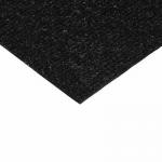 Коврик влаговпитывающий, ребристый Nice, без борта, подложка пвх, 90*120 см VORTEX, черный