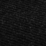 Коврик влаговпитывающий, ребристый Nice, без борта, подложка пвх, 90*120 см VORTEX, черный