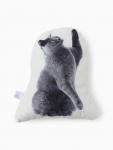 Подушка «Этель» Playful cat, 40?33 см, 100% п/э, велюр