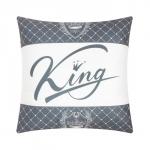 Подушка Этель "King" 40х40 см, велюр, 100% п/э