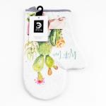 Варежка-прихватка With love, 20?28 см, саржа, 100% хлопок, ватин 250 г/м?