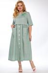Платье МИШЕЛЬ Шик зеленого цвета plus size