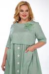 Платье МИШЕЛЬ Шик зеленого цвета plus size