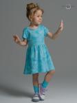 Платье Лето зайцы варенка бирюза