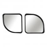 ЕРМАК Зеркало квадратное мертвой зоны, цвет черный 2шт, 50x50