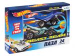 Hot Wheels.Пазл.24Эл. Команда - зверь.06855