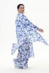 Кардиган - кимоно из вискозы, принт "синяя роспись"