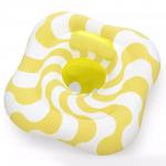 BESTWAY Детский квадратный круг-лодочка COMFORT PLUSH с двумя надувными кольцами и волнистым рисунко