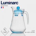 Кувшин Luminarc Arc, 1.3 л, стекло, голубой