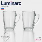 Набор кружек Luminarc «Время дегустаций кофе», 320 мл, стекло, 2 шт.