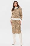 Костюм юбочный 4612 бежевый