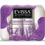 Мыло туалетное EVISSA ecopack, 4*70 гр. Лаванда /24 Турция