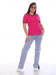 1013.1 Футболка с декоративной тесьмой (Фуксия)