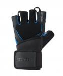 Перчатки для фитнеса Starfit WG-201, черный/синий